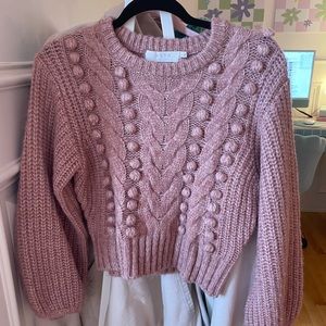 ASTR THE LABEL PINK SWEATER